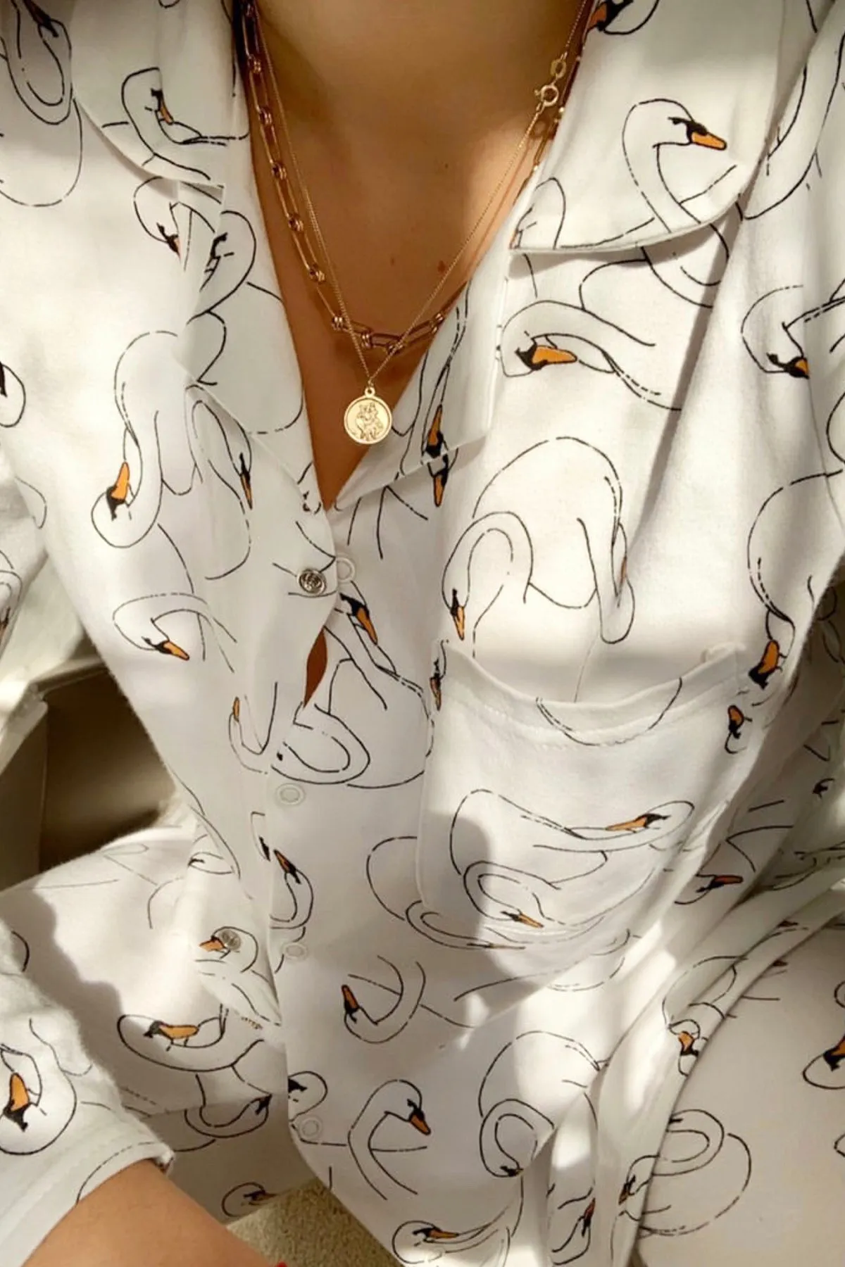 1 X S SECONDS WOMENS CLASSIC PYJAMA SET | SWANSY