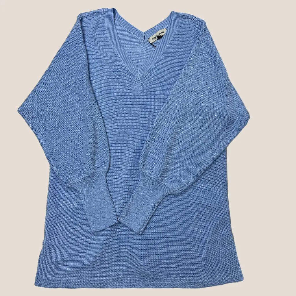 Angel Maternity Baby Blue Knit Jumper Small