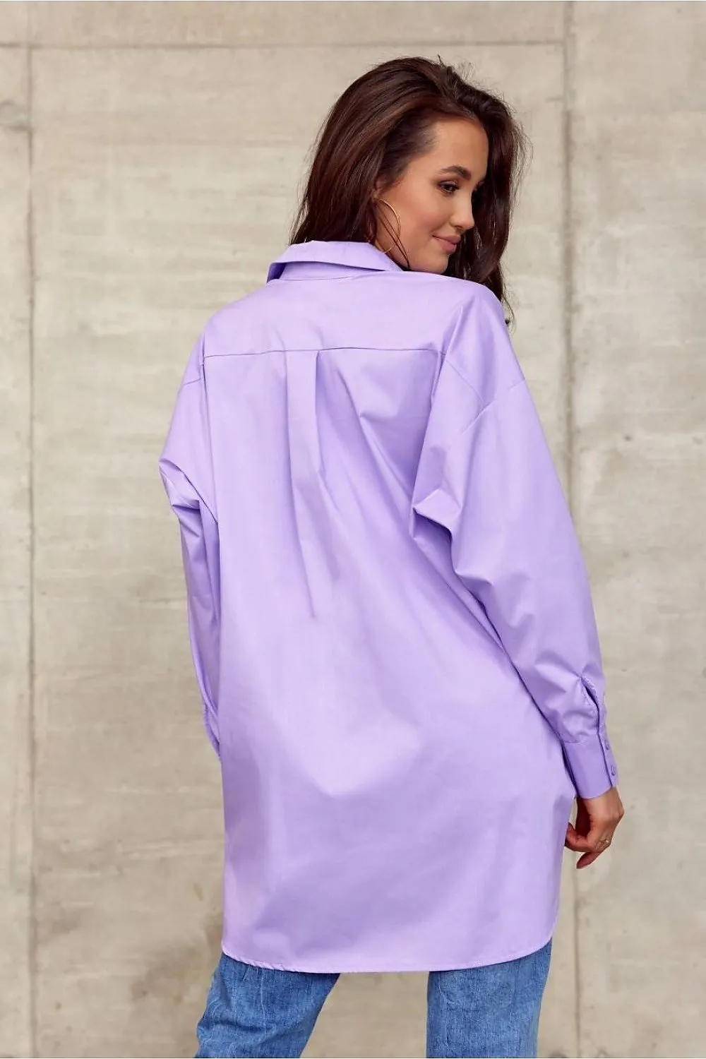 Asymmetrical Oversized Long-Sleeve Shirt