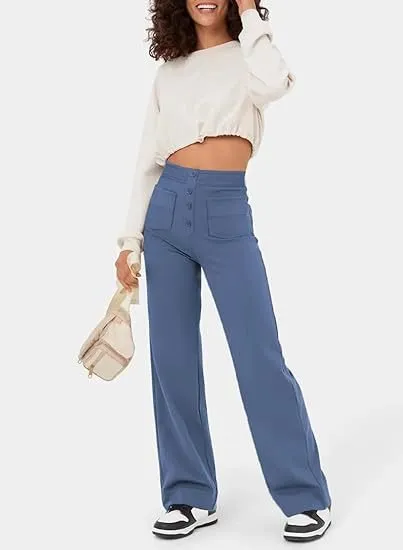 Aubrey™ | Elastic trousers with high waist | 1 1 FREE