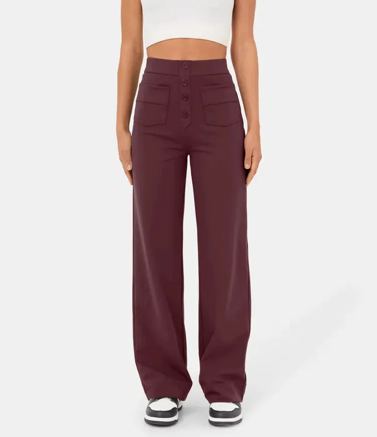 Aubrey™ | Elastic trousers with high waist | 1 1 FREE