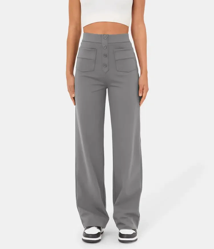 Aubrey™ | Elastic trousers with high waist | 1 1 FREE