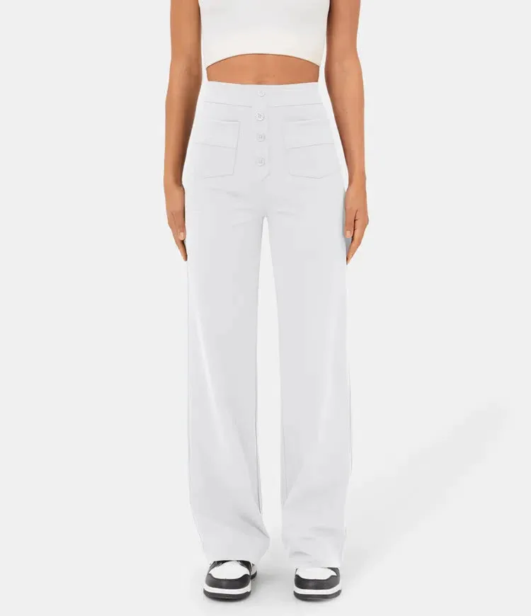 Aubrey™ | Elastic trousers with high waist | 1 1 FREE