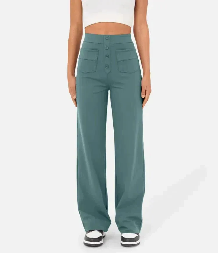 Aubrey™ | Elastic trousers with high waist | 1 1 FREE