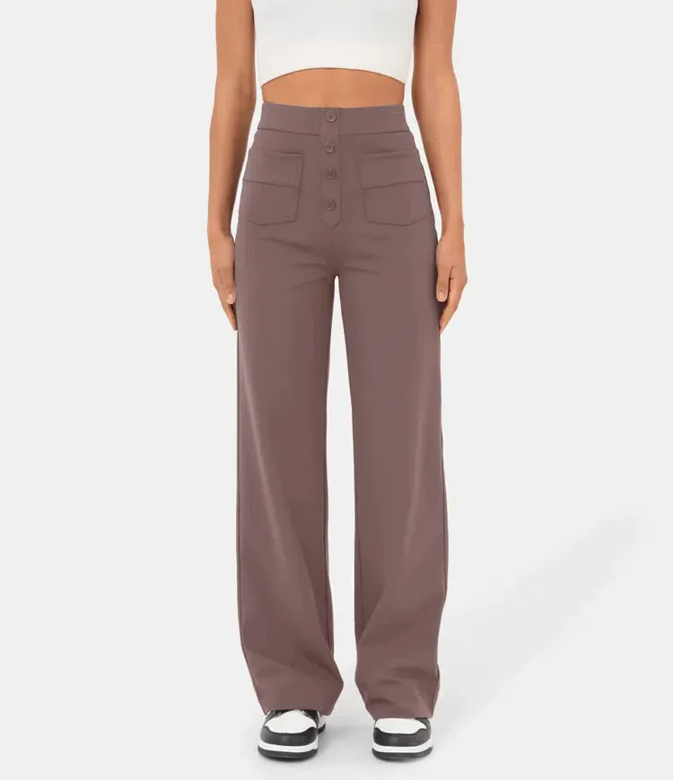 Aubrey™ | Elastic trousers with high waist | 1 1 FREE