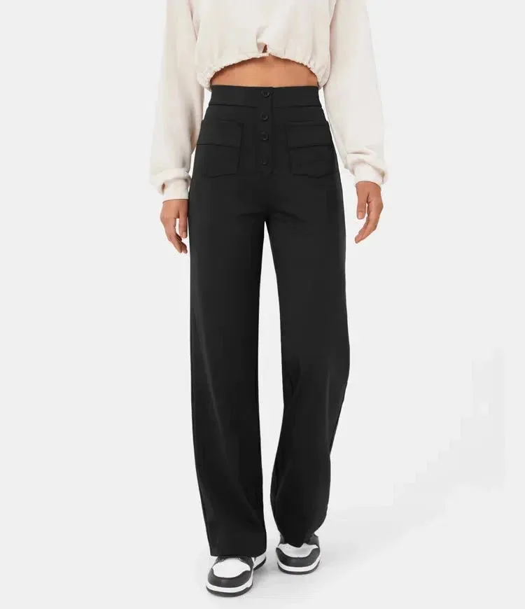 Aubrey™ | Elastic trousers with high waist | 1 1 FREE