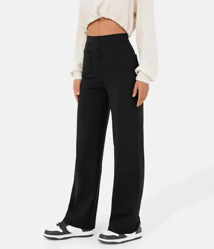 Aubrey™ | Elastic trousers with high waist | 1 1 FREE