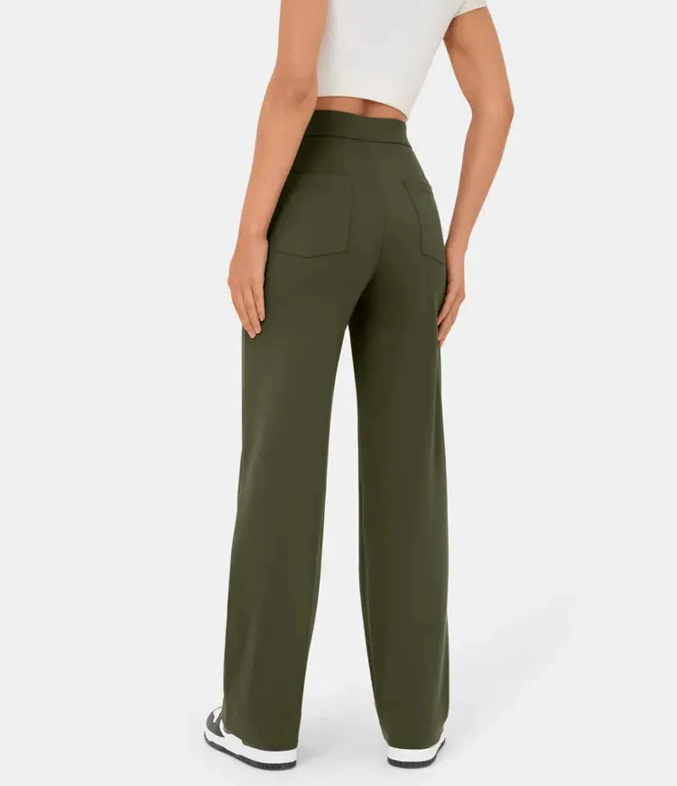 Aubrey™ | Elastic trousers with high waist | 1 1 FREE