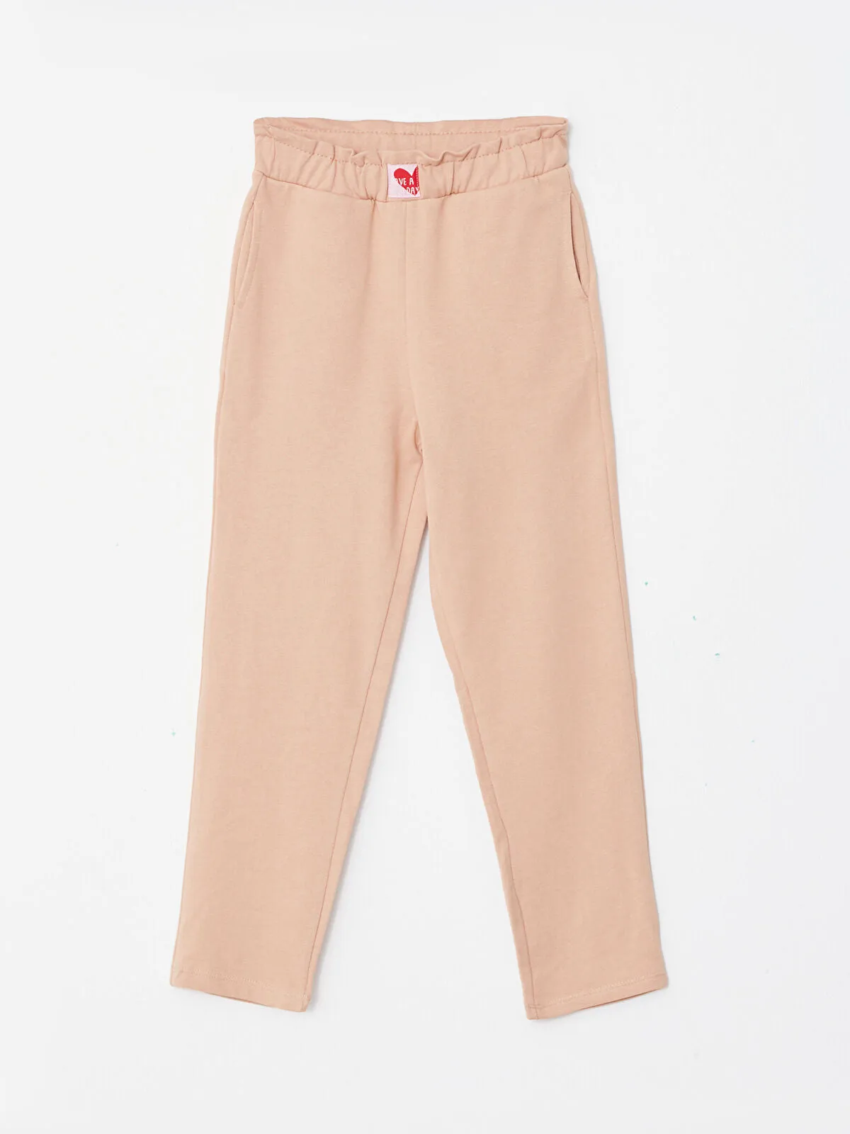 Basic Girls Elastic Waist Sweatpants