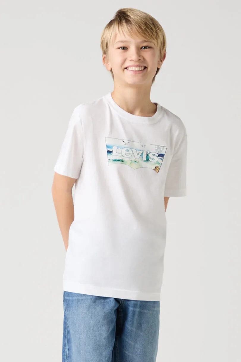 Bright White Ocean Graphic T-Shirt