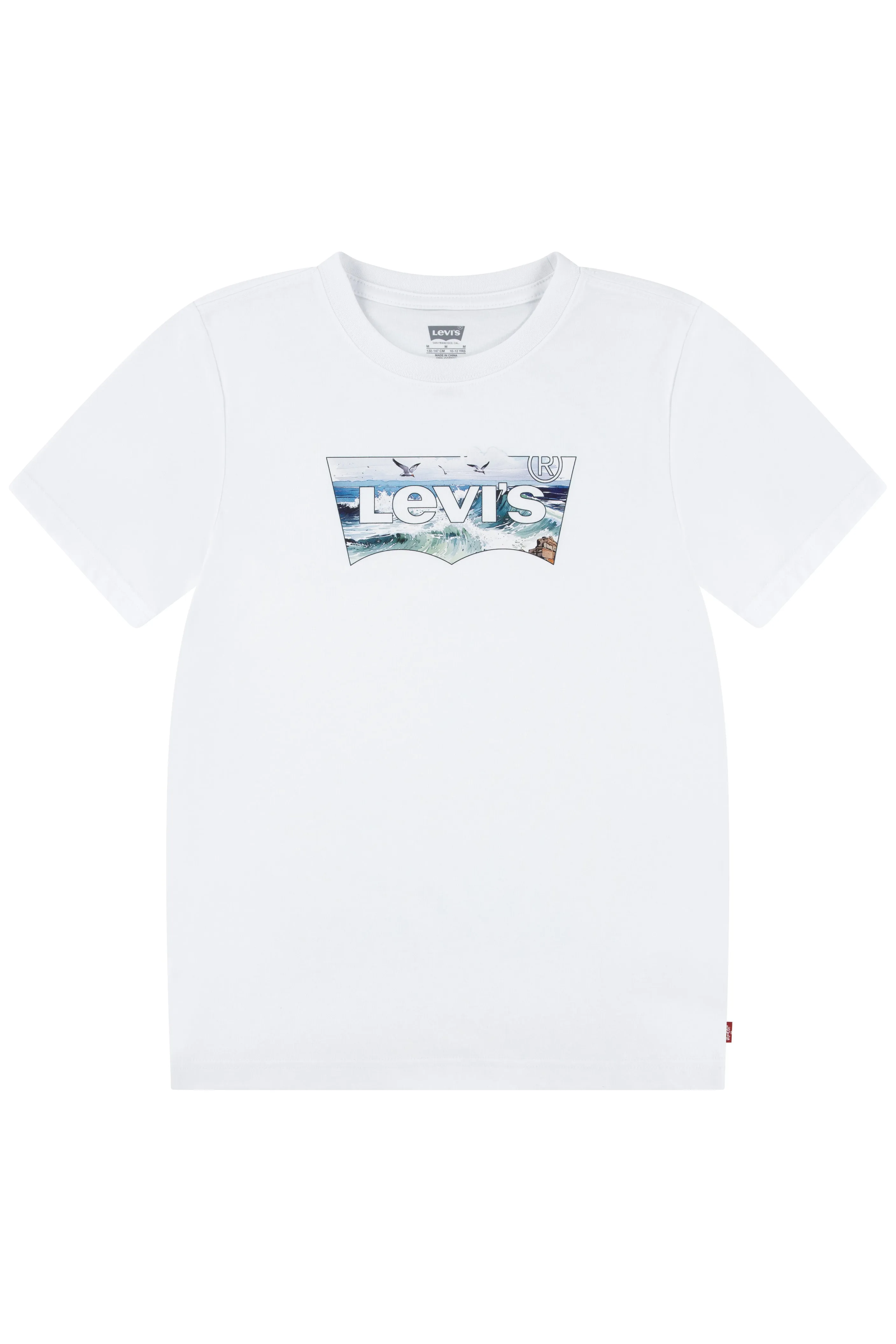 Bright White Ocean Graphic T-Shirt