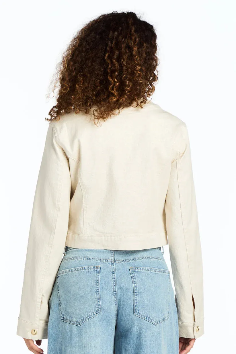 Coco Patch Pocket Jacket - Cream