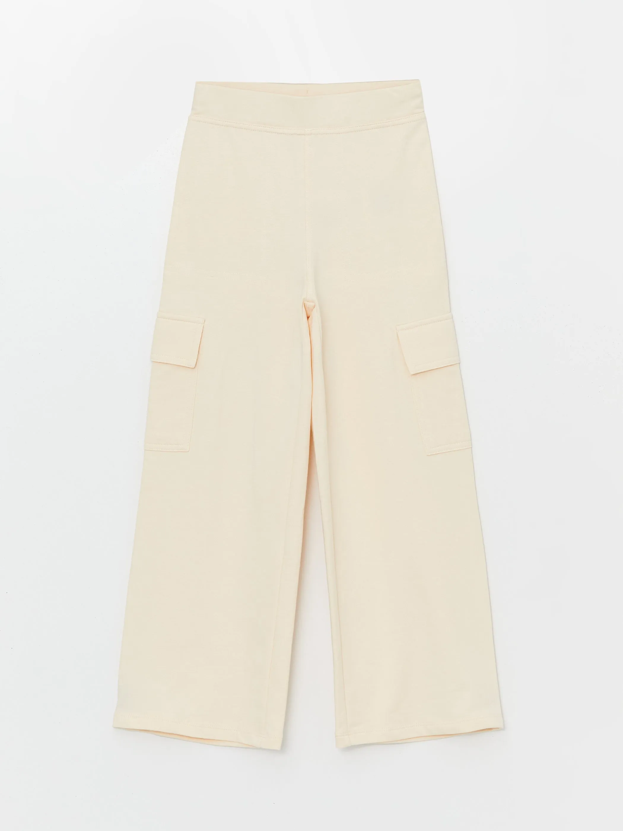Elastic Waist Girls Cargo Sweatpants
