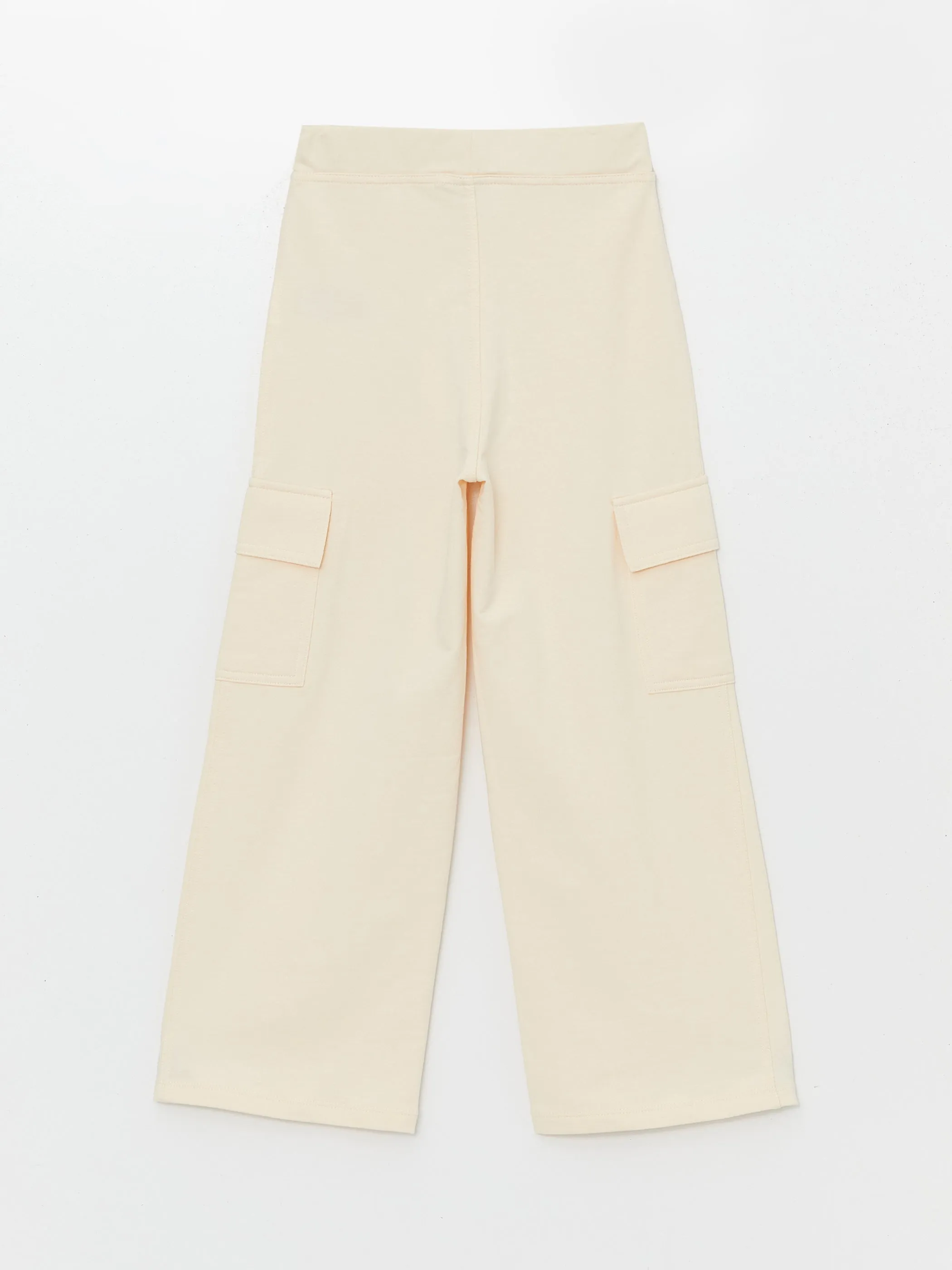 Elastic Waist Girls Cargo Sweatpants