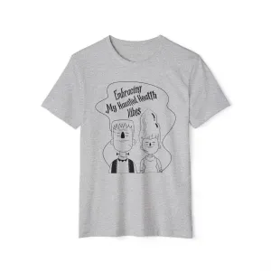 Embracing My Haunted Health Vibes, Unisex Organic Cotton T-shirt, Printed