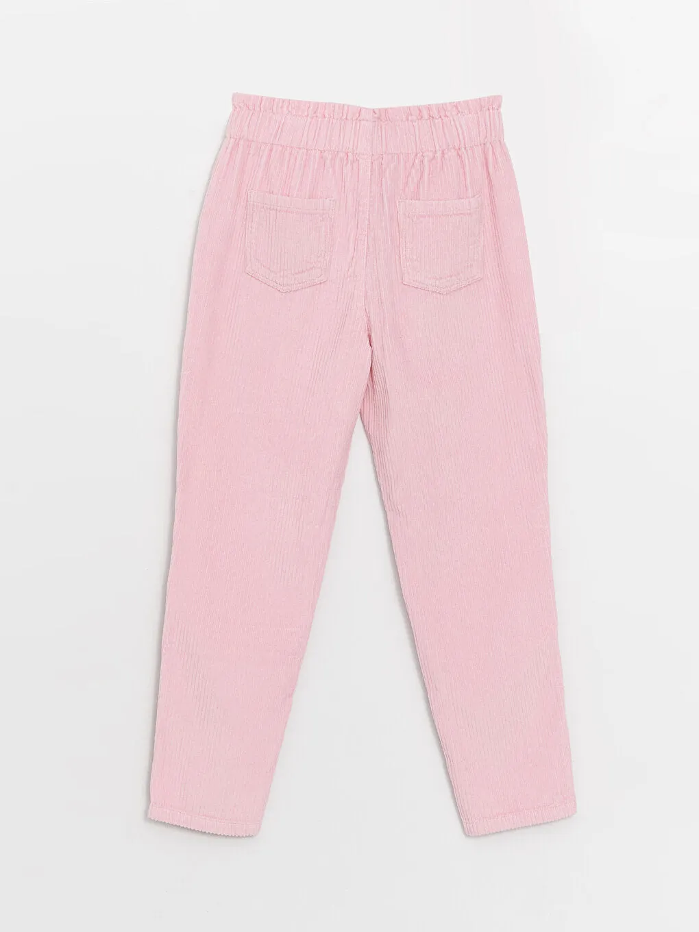 Girls Velvet Trousers With Elastic Waist