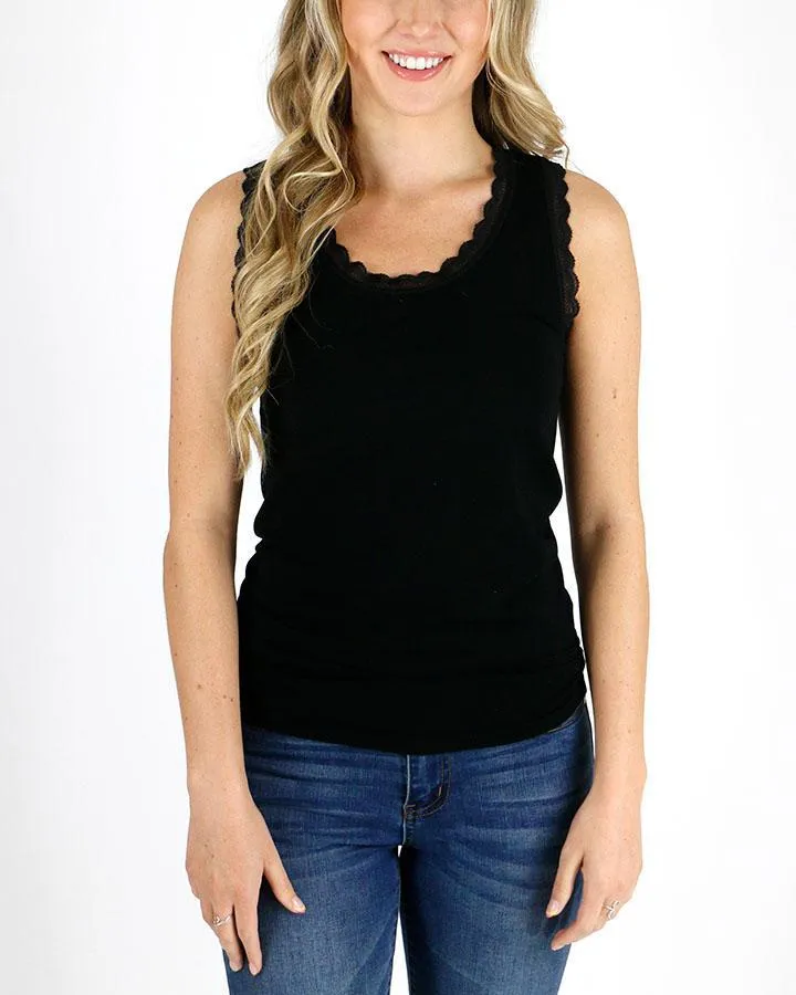 Grace & Lace Lace Trimmed Perfect Fit Tank