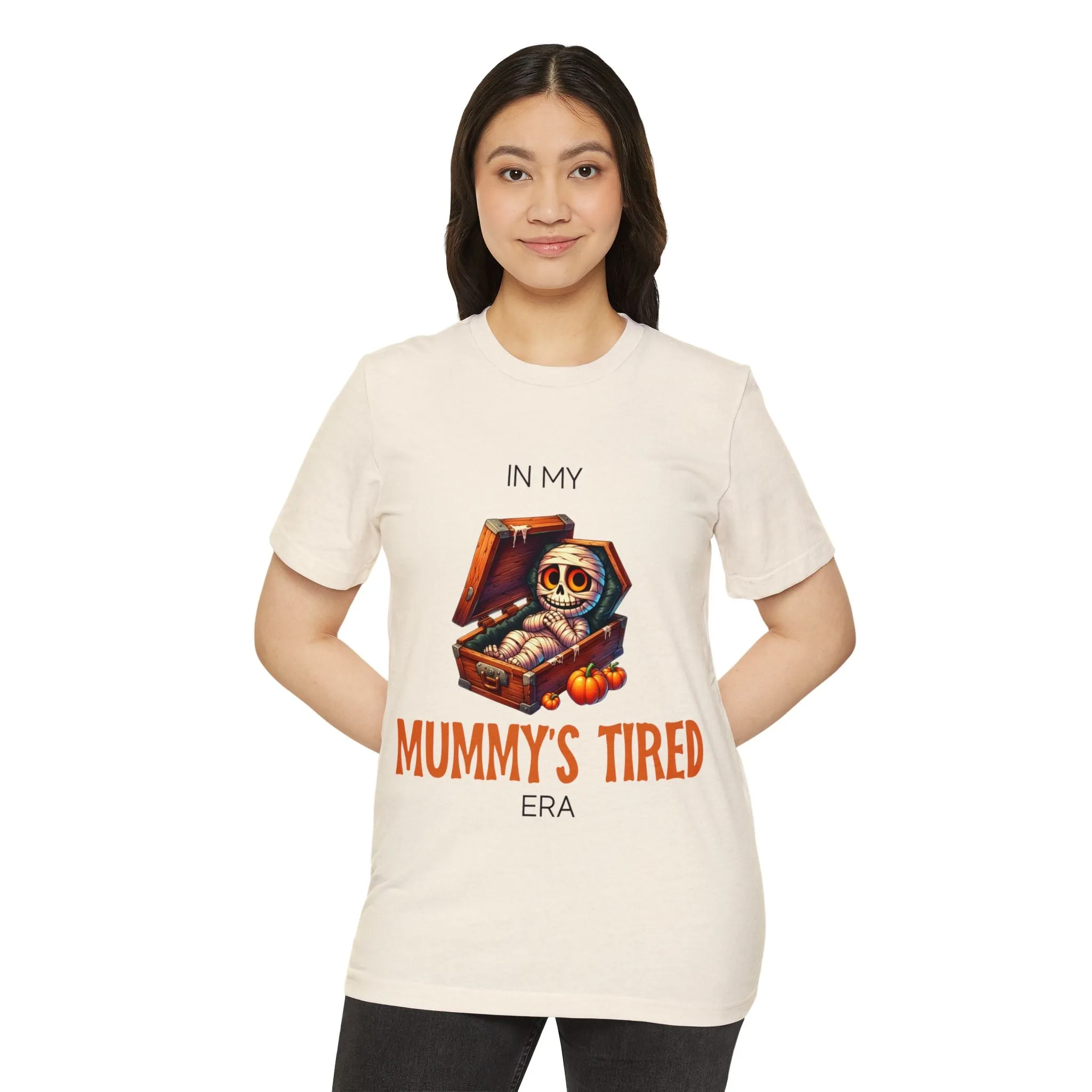 In My Mummy’s Tired Era, Unisex Organic Cotton T-shirt (Colorful), Printed