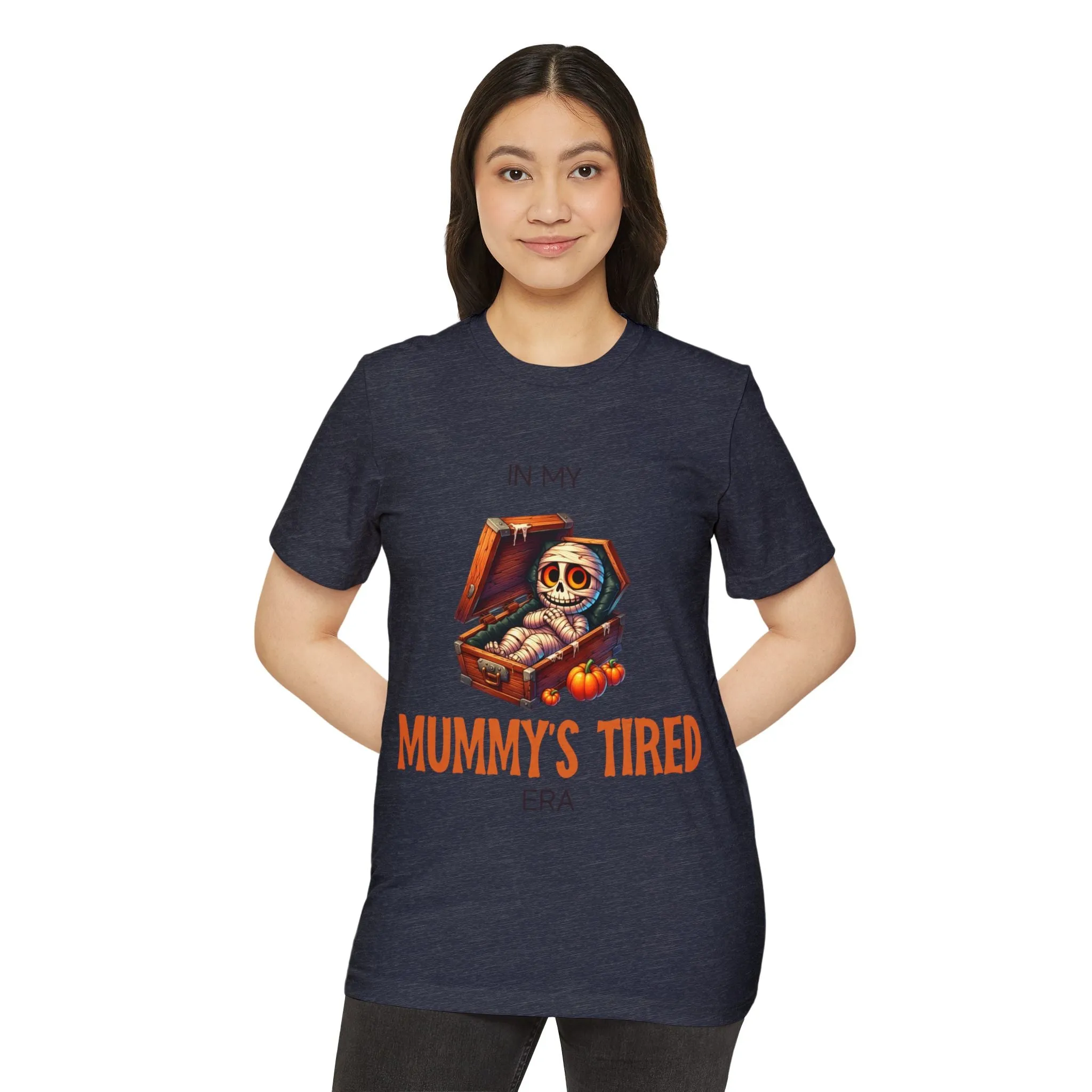 In My Mummy’s Tired Era, Unisex Organic Cotton T-shirt (Colorful), Printed