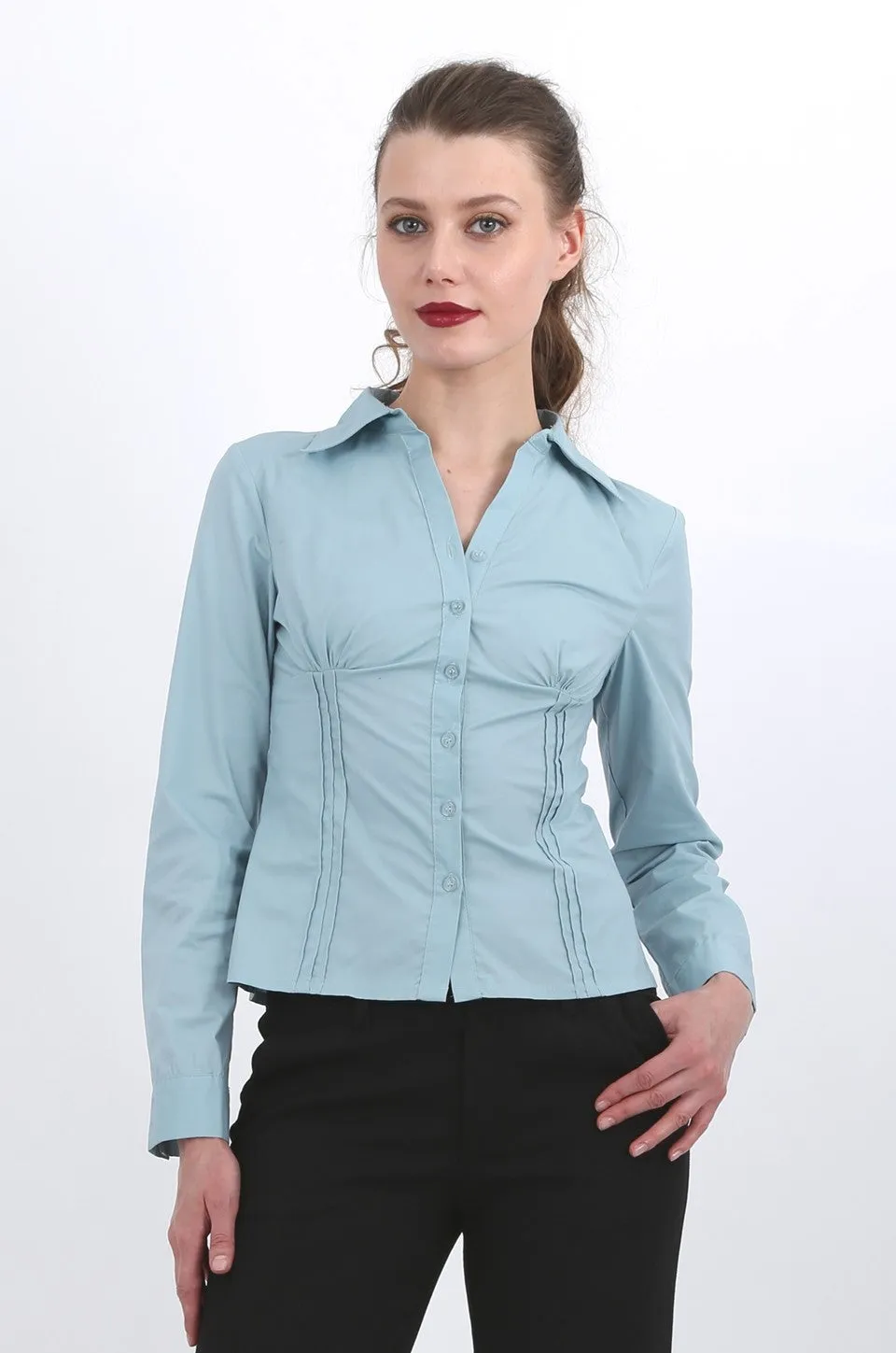 Juliana shirt in teal