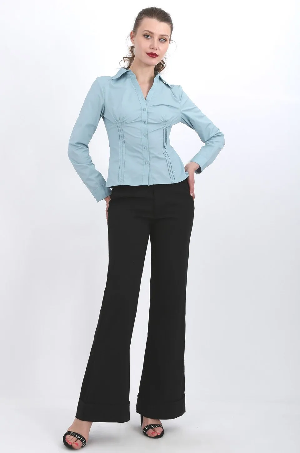 Juliana shirt in teal