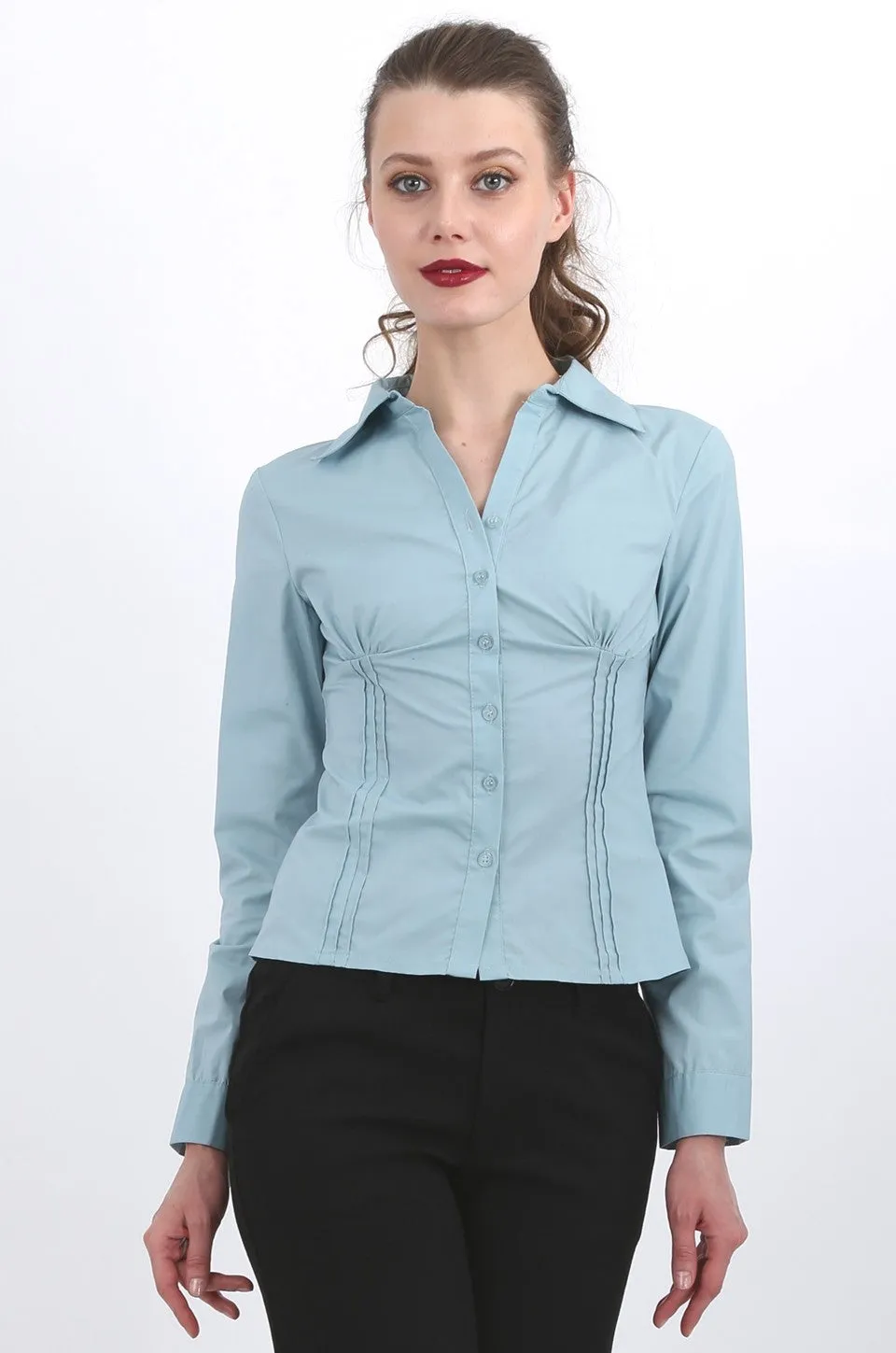 Juliana shirt in teal