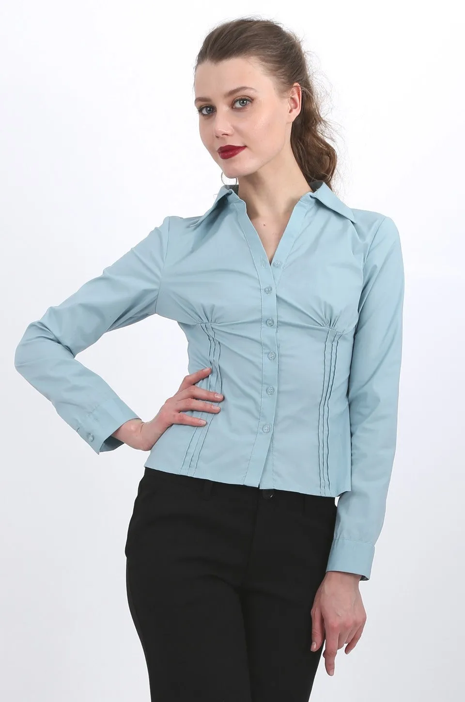 Juliana shirt in teal
