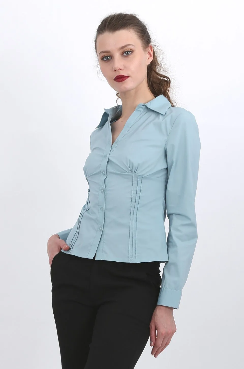 Juliana shirt in teal