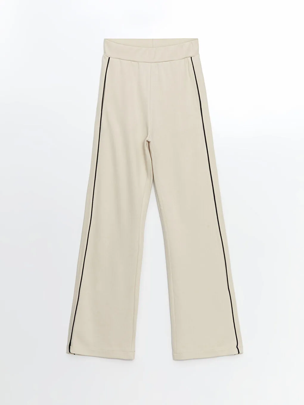 LCW Modest Beige Elastic Waist Women Hijab Sweatpants