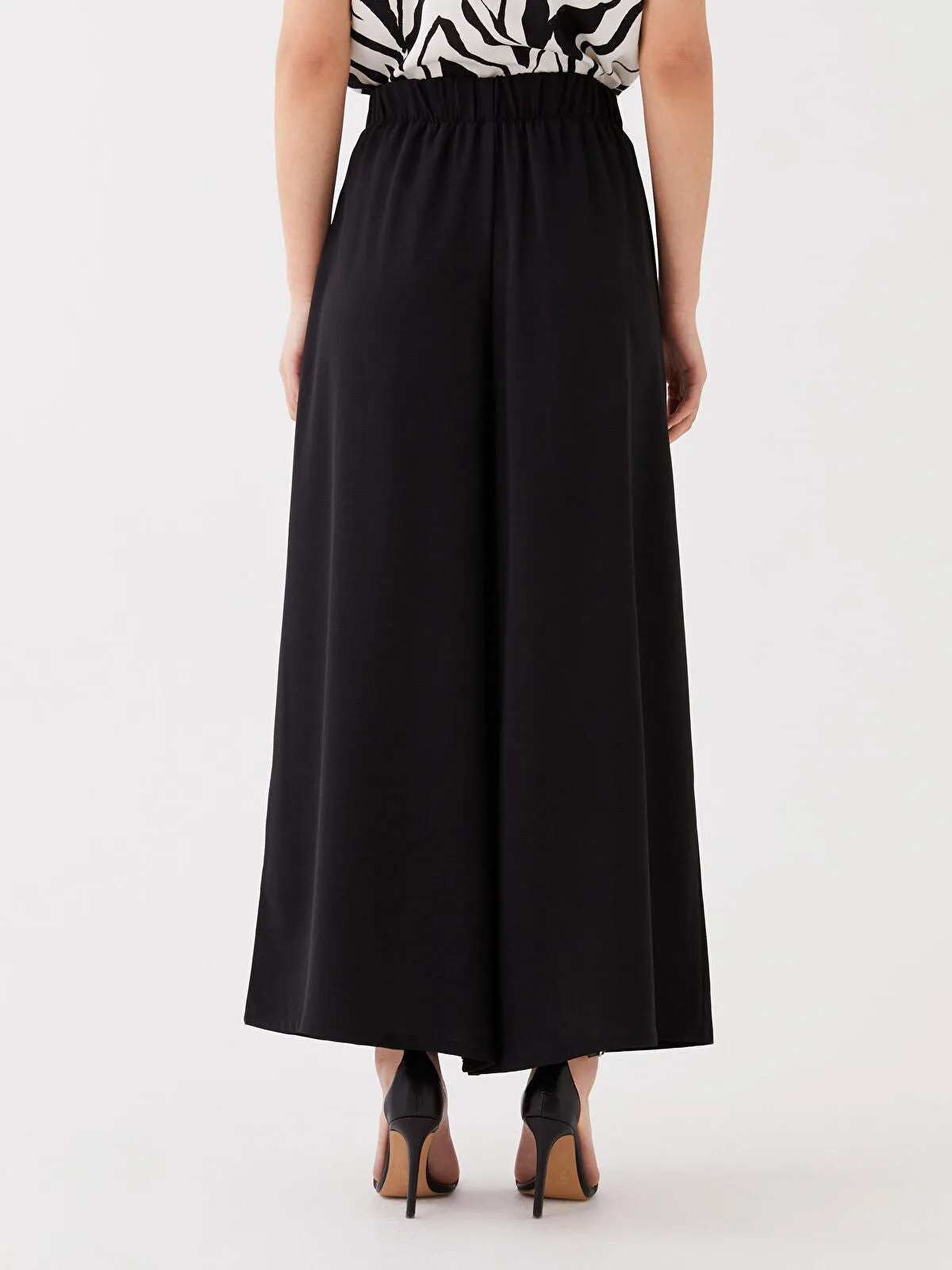 LCWAIKIKI Classic Women Elastic Waist Straight Trousers Skirt
