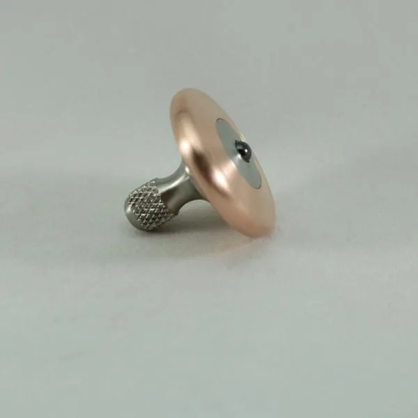 M3 - Brushed Copper and Titanium Spinning Top Knurled