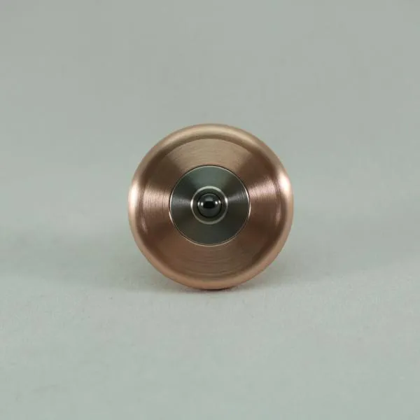 M3 - Brushed Copper and Titanium Spinning Top Knurled