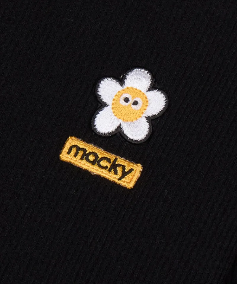MACKY Golf: Daisy Patch Slim T-Shirt - Black