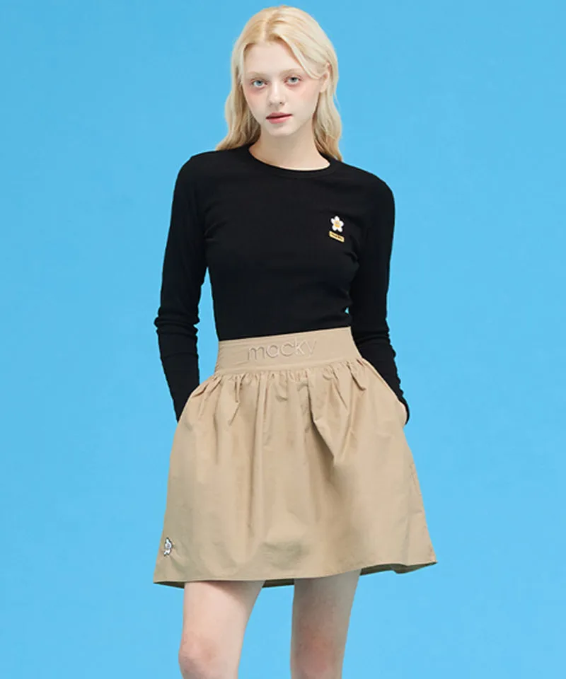MACKY Golf: Daisy Patch Slim T-Shirt - Black