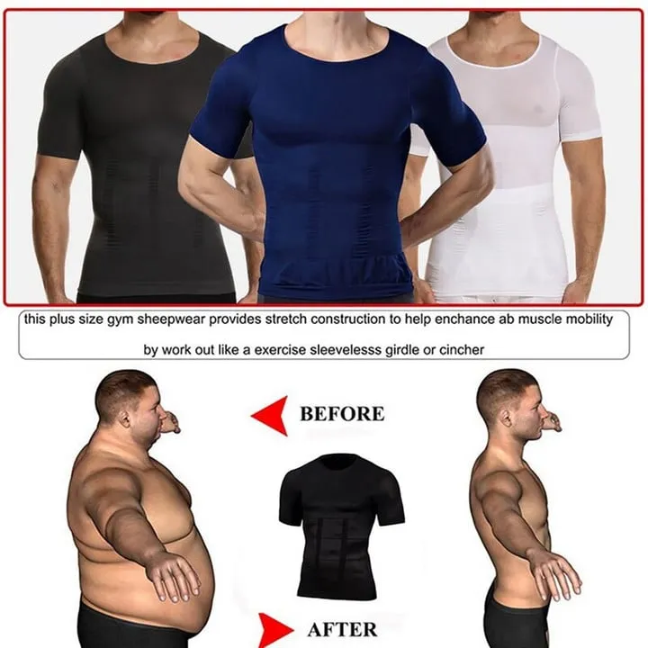 Men Body Toning Shaper T-Shirt