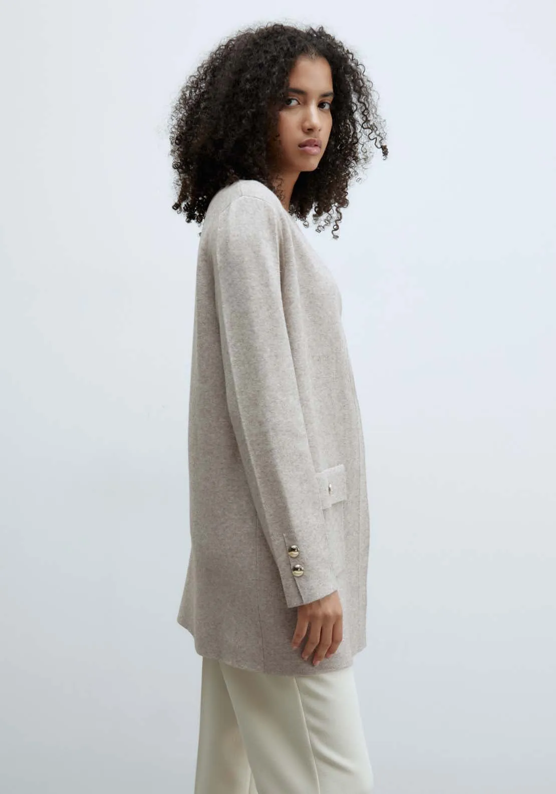Patch Pocket Jacket - Natural Mink