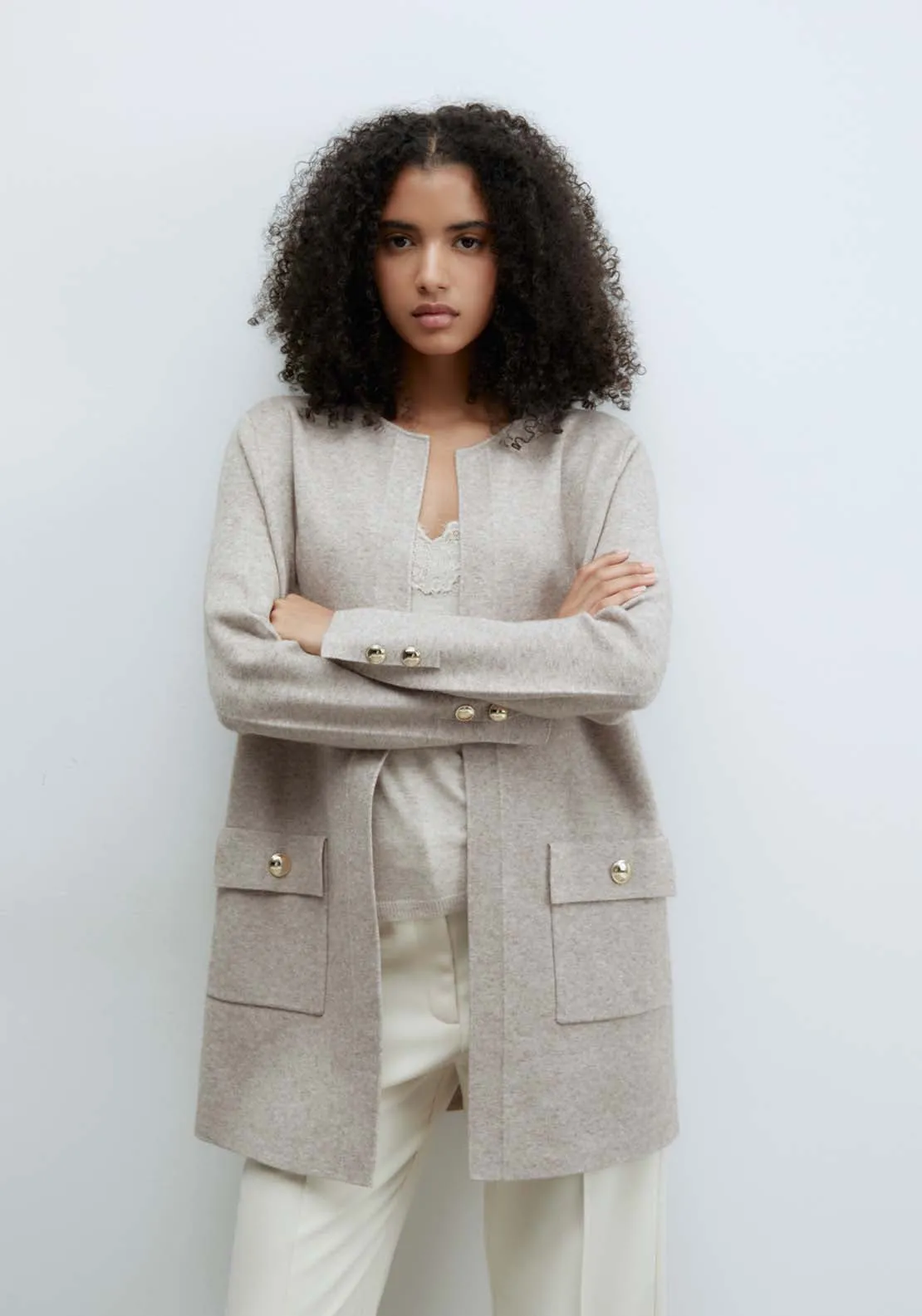 Patch Pocket Jacket - Natural Mink