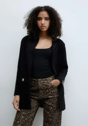 Patch pockets jacket - Black