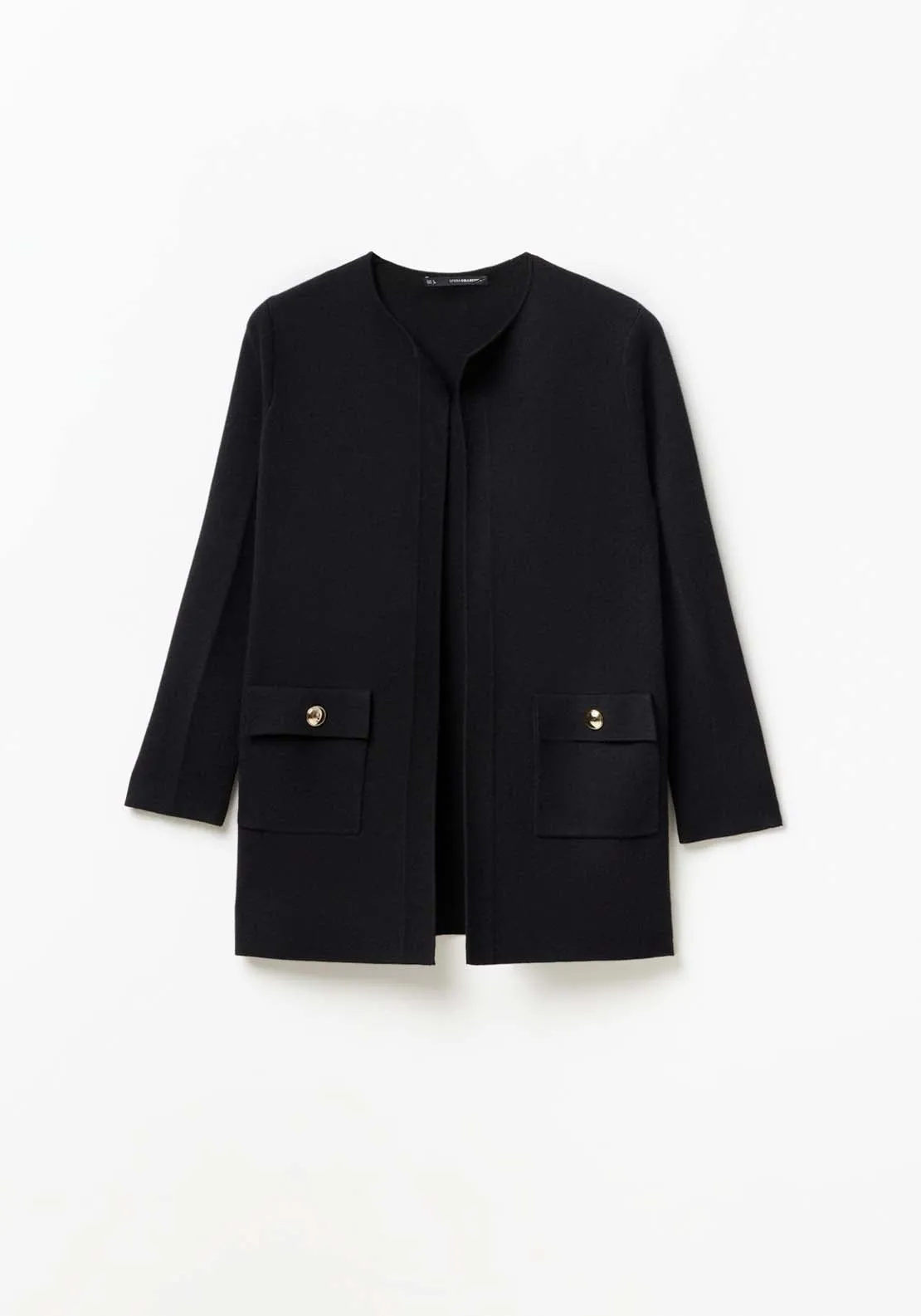 Patch pockets jacket - Black