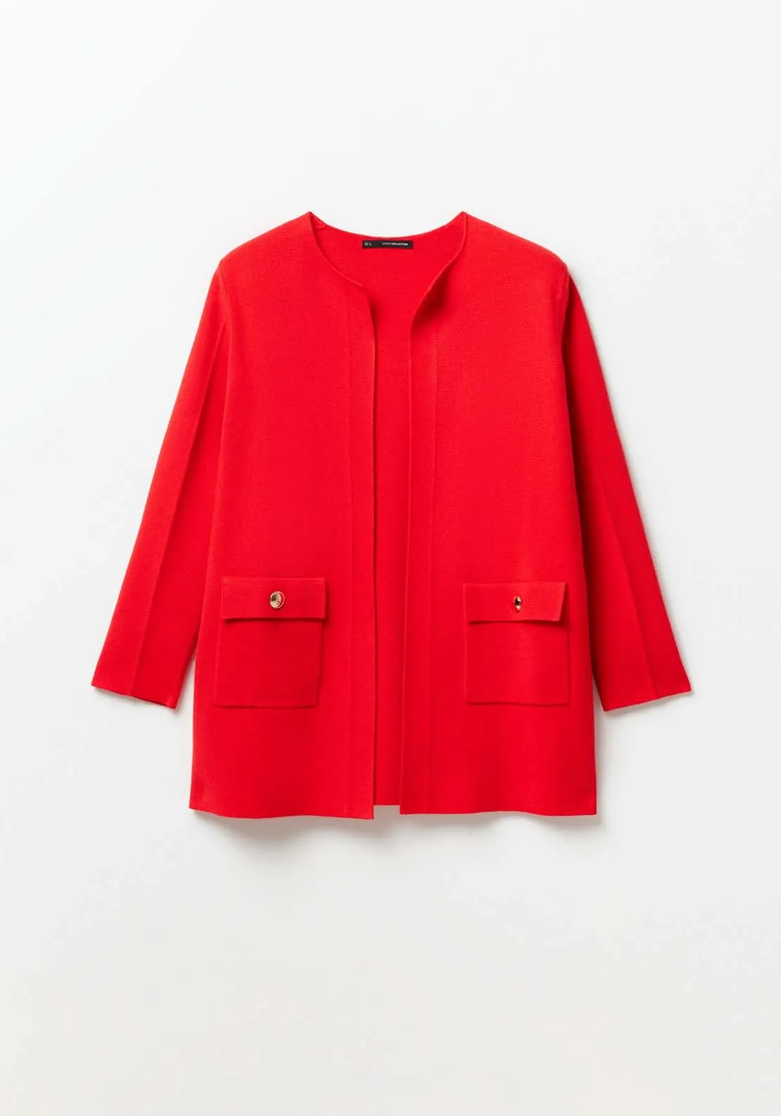 Patch pockets jacket - Red