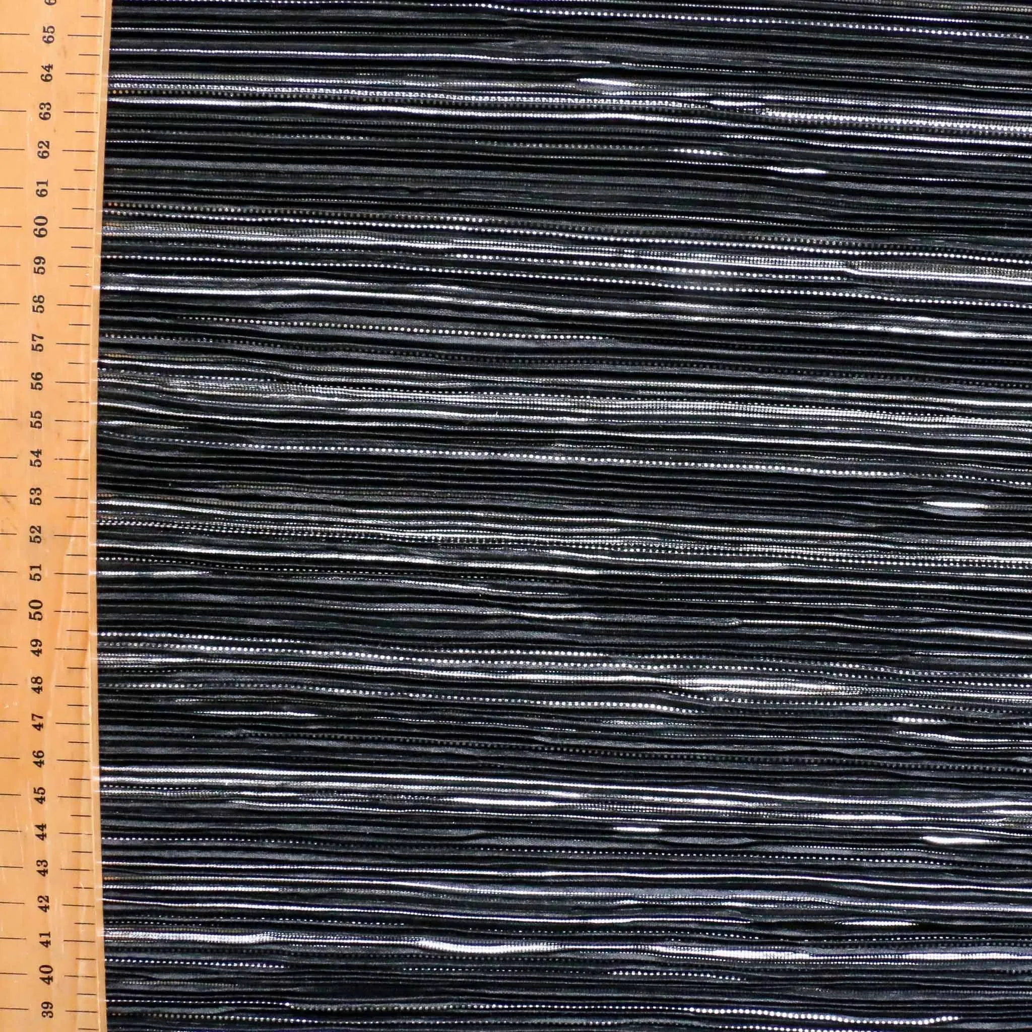 Plisse Fabric - Black