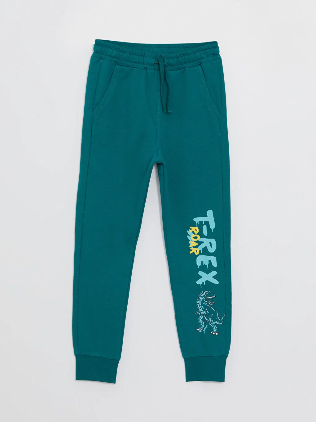 Printed Boys Jogger Sweatpants With Elastic Waist