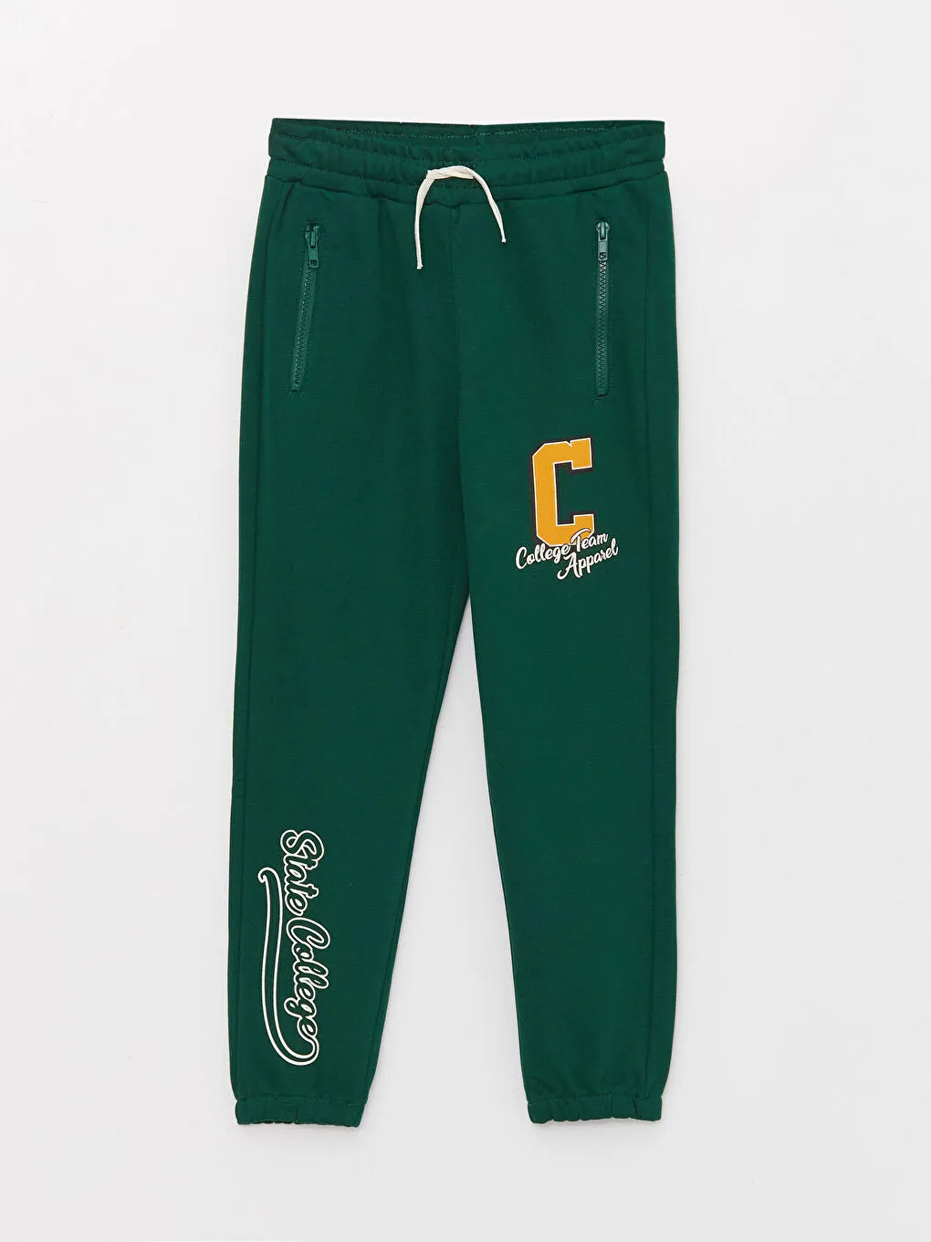 Printed Boys' Jogger Sweatpants With Elastic Waist