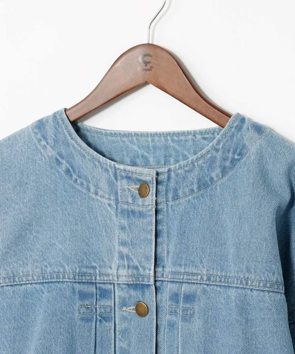 Skull Embroidery Denim Jacket