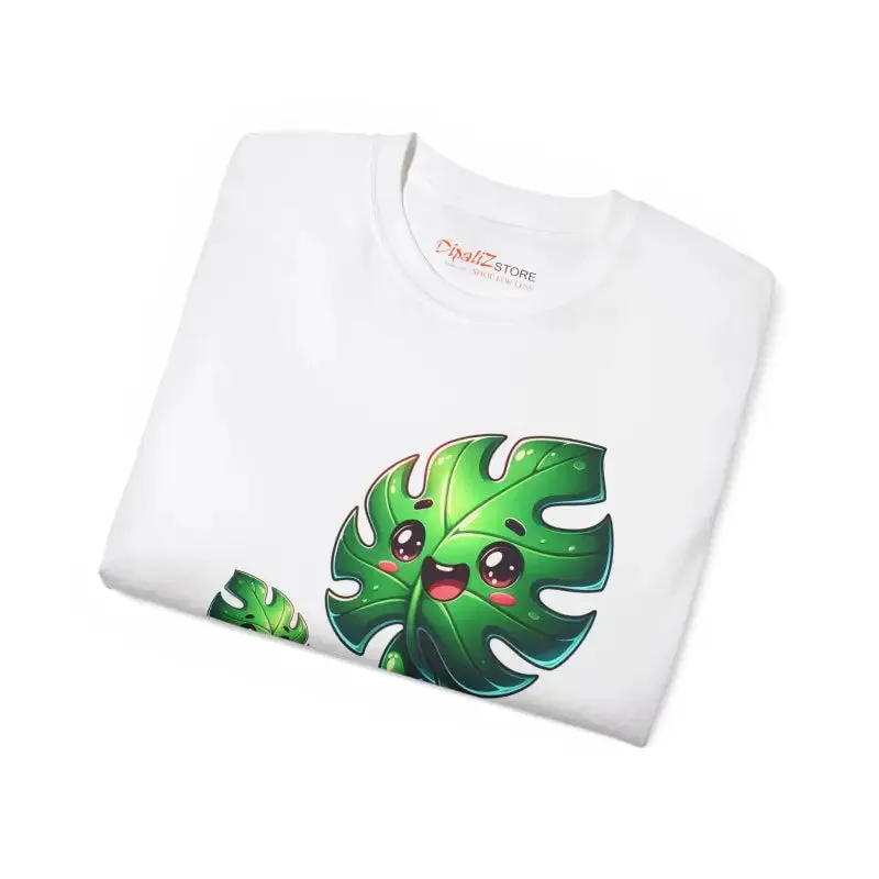 Ultra Cotton Tee Monstera Leaf for Nature Lovers