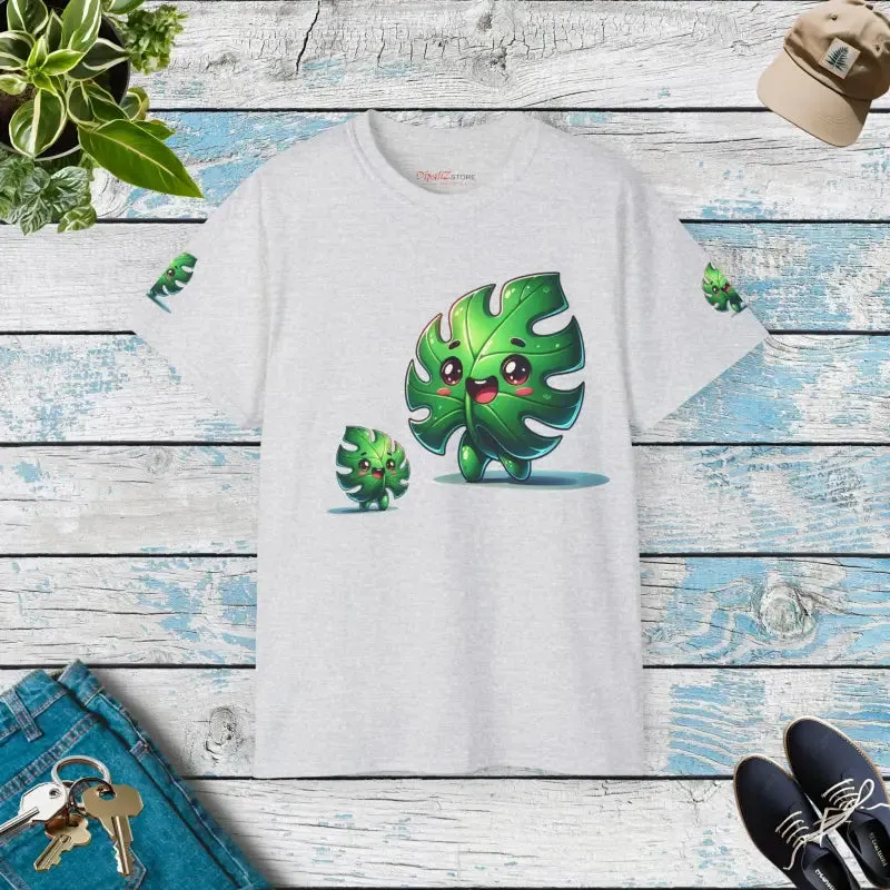 Ultra Cotton Tee Monstera Leaf for Nature Lovers