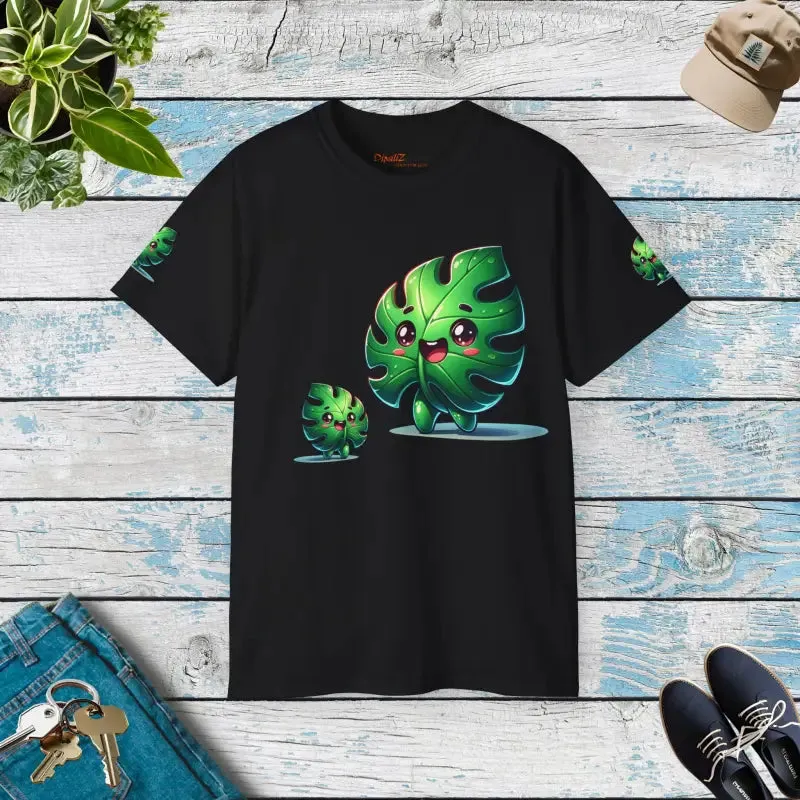 Ultra Cotton Tee Monstera Leaf for Nature Lovers