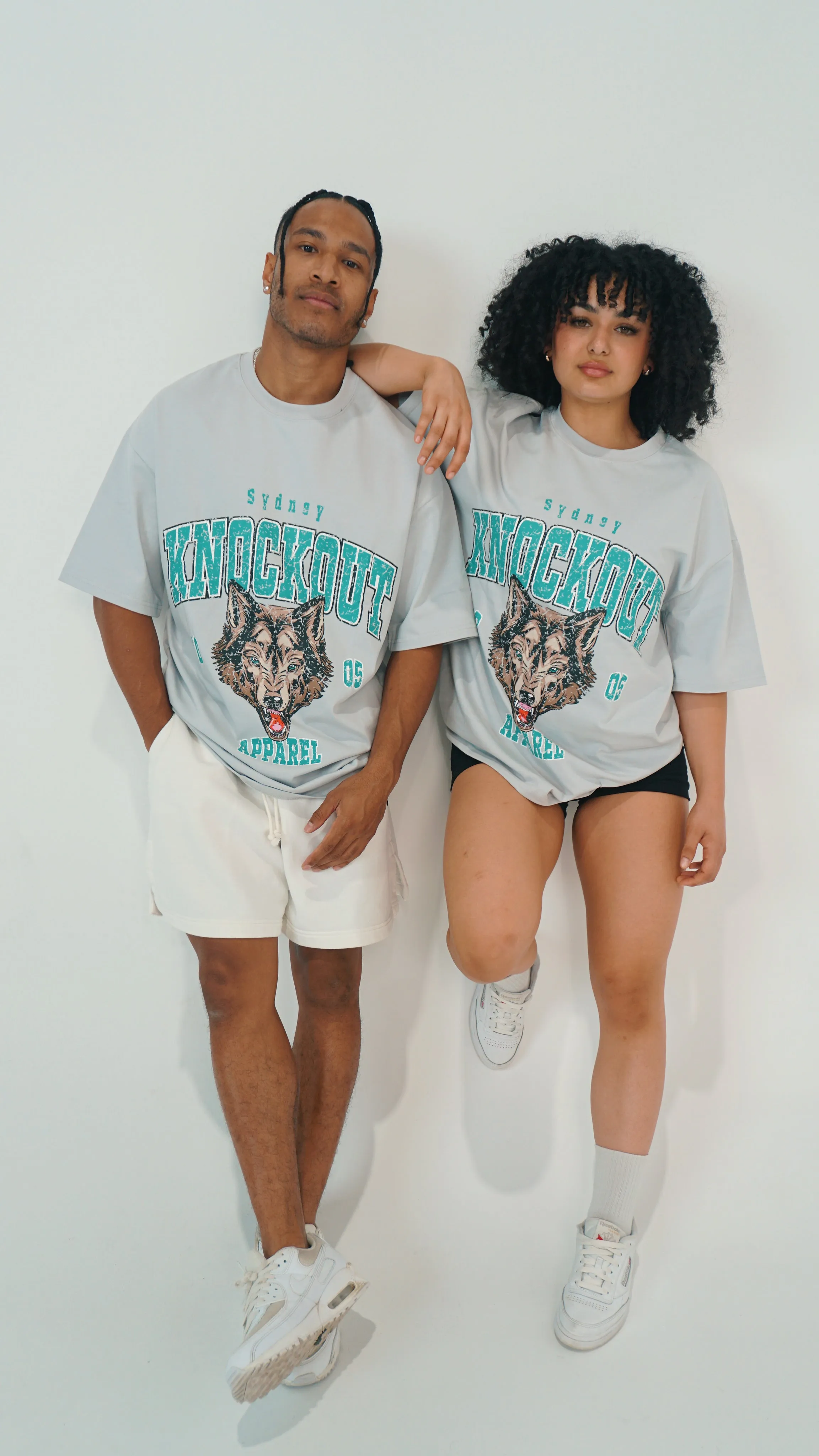 Vintage Wolf - Grey/Teal
