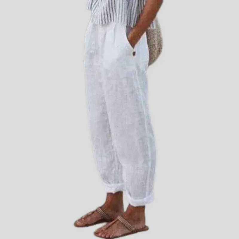 Women's Linen Casual Pants | Lightweight & Breathable