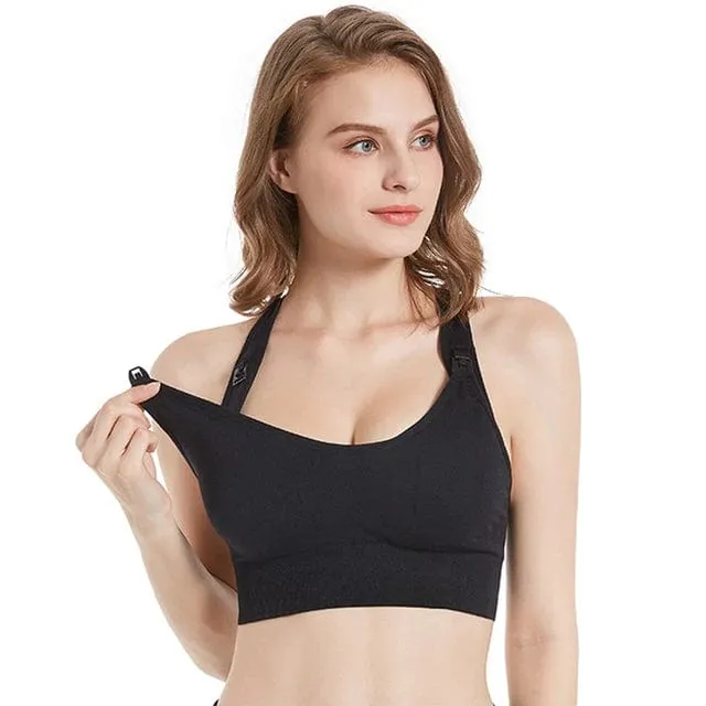 Women’s Nursing Breastfeeding Maternity Sports Bra